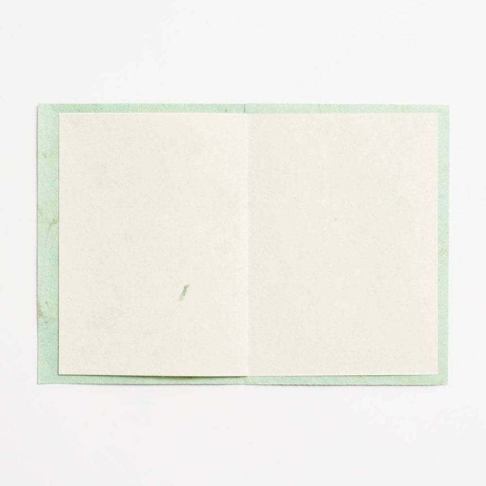 White Blossoms on Mint Stationery Set