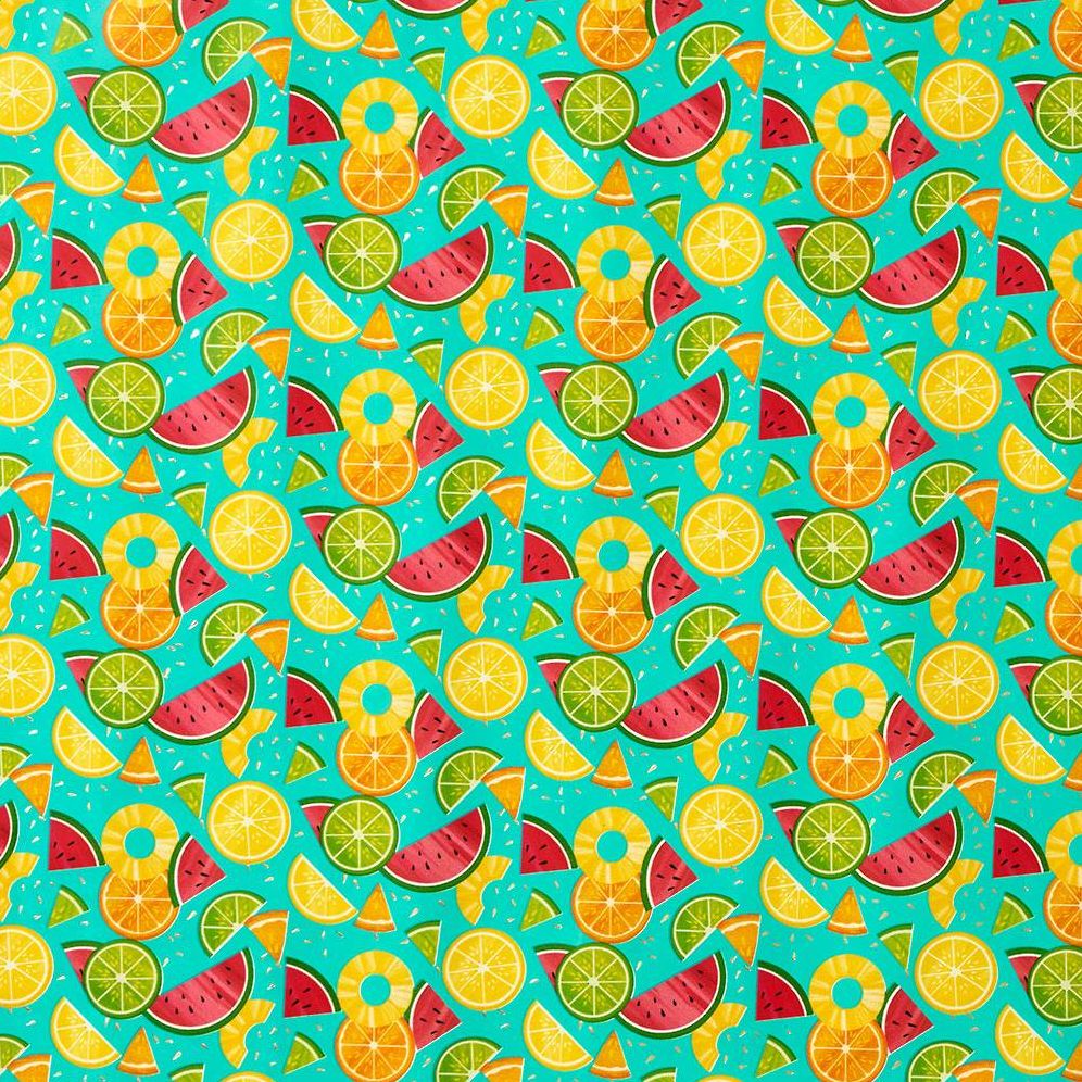 Mixed Fruit Stone Wrapping Paper