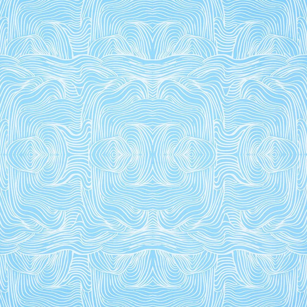 Blue Wave Stone Wrapping Paper