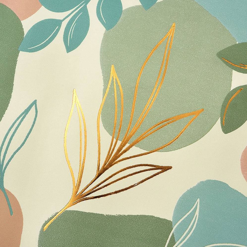 Neutral Greenery Stone Wrapping Paper