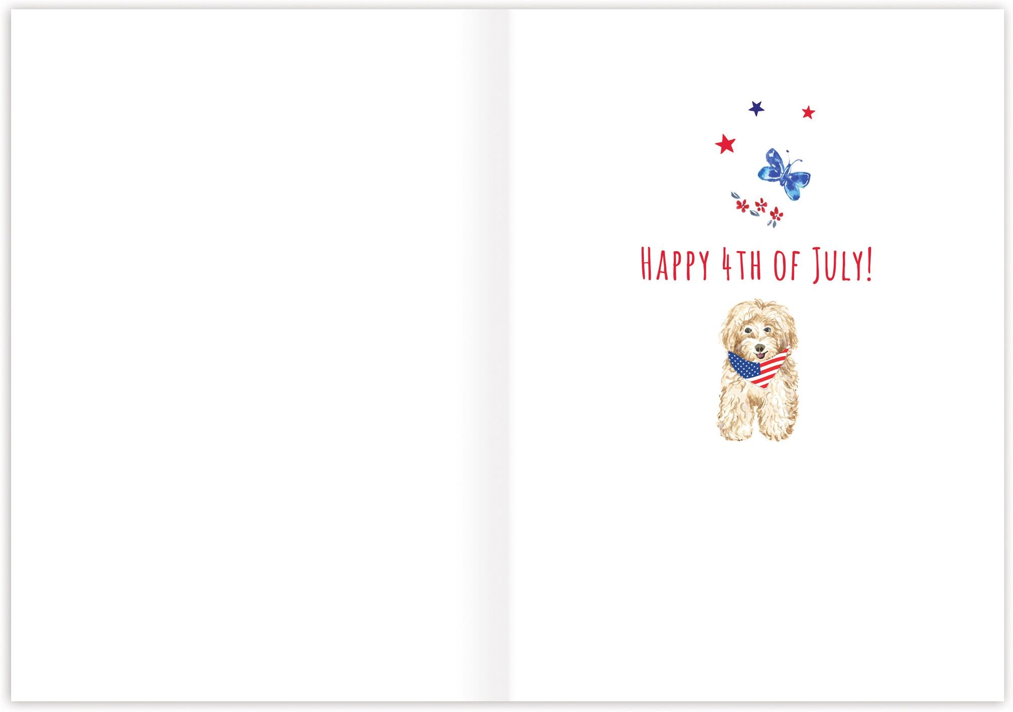 America The Beautiful Fourth Of July Card