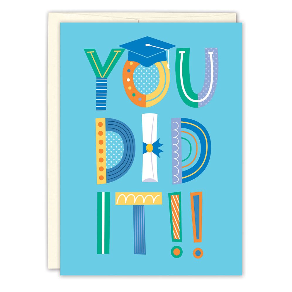 You Did It! Graduation Card | Paper Source You Did It! Graduation Card | Paper Source