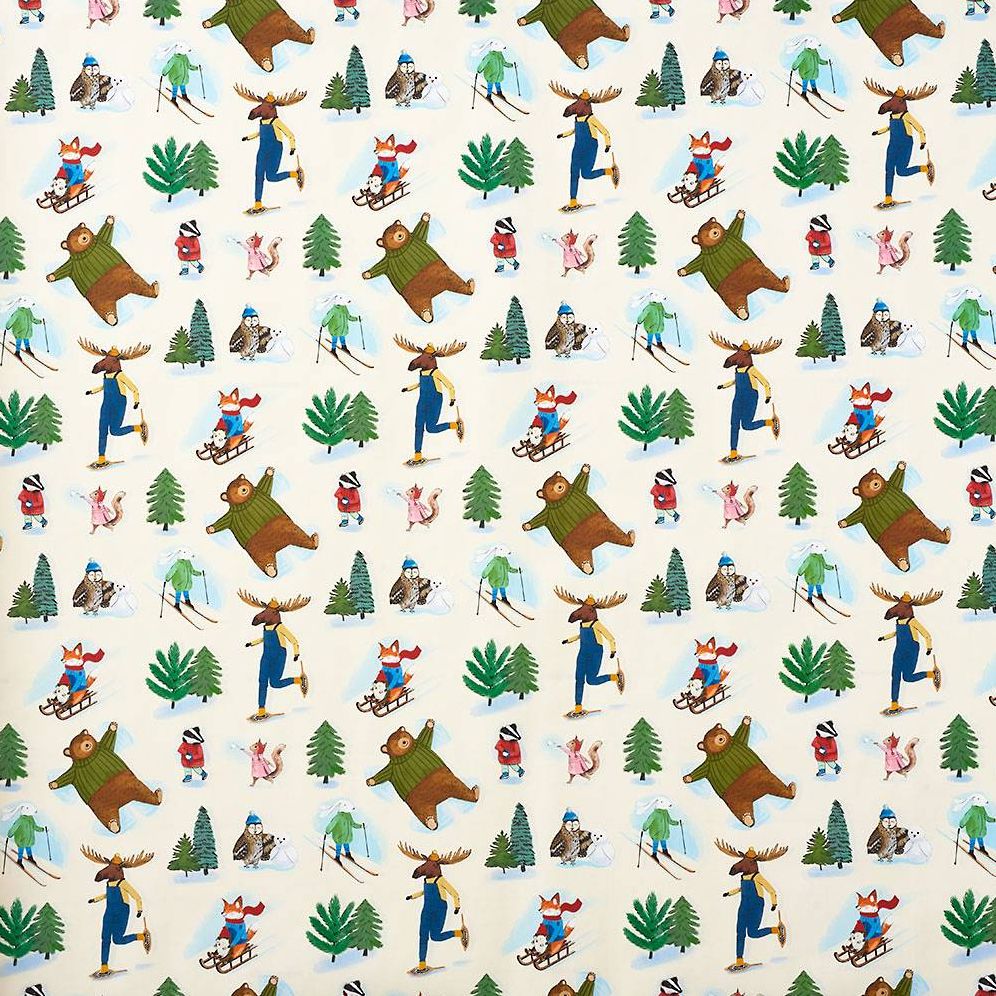 Snow Critters Wrapping Paper