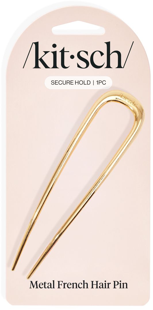 Metal French Hair Pin - Gold