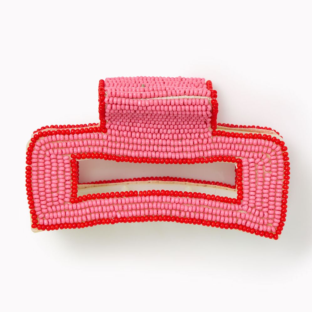 Lola Pink Beaded Hair Clip