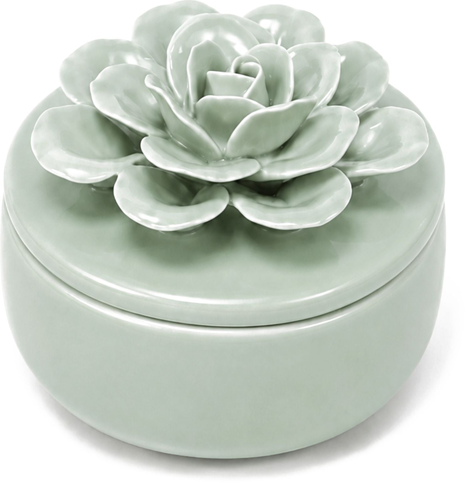 Pomelo Grove Ceramic Flower Candle