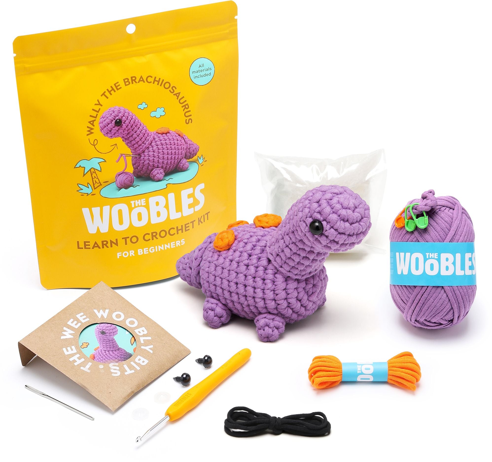 Wally the Brachiosaurus Learn to Crochet kit | Paper Source