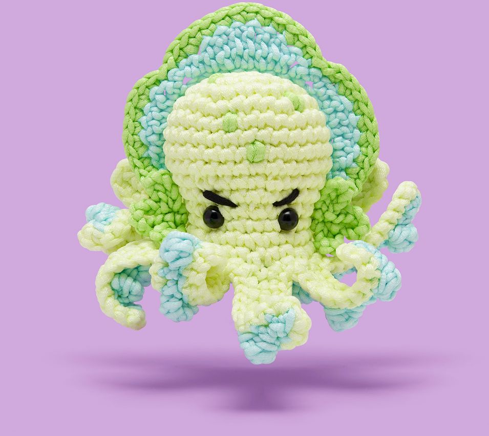 ⭐︎ケロッコちゃん ⭐︎レジン ハンドメイド No.20 Vlad the Kraken Learn to Crochet Kit | Paper Source