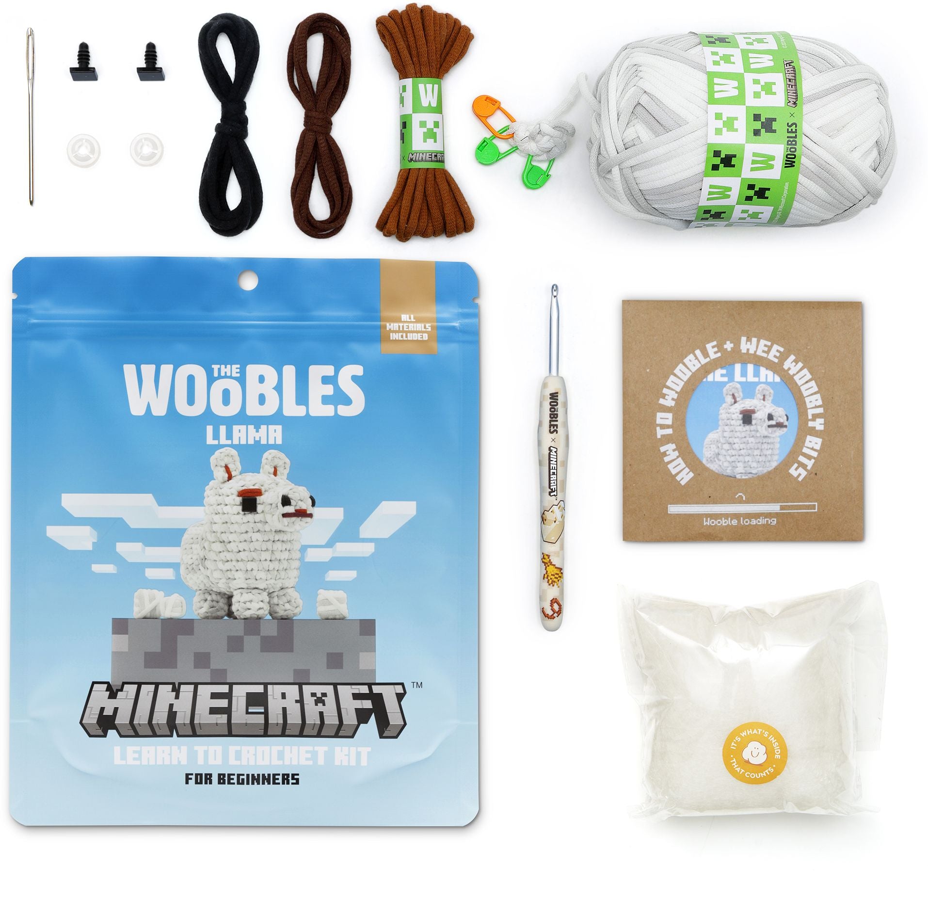 Llama Learn to Crochet Kit