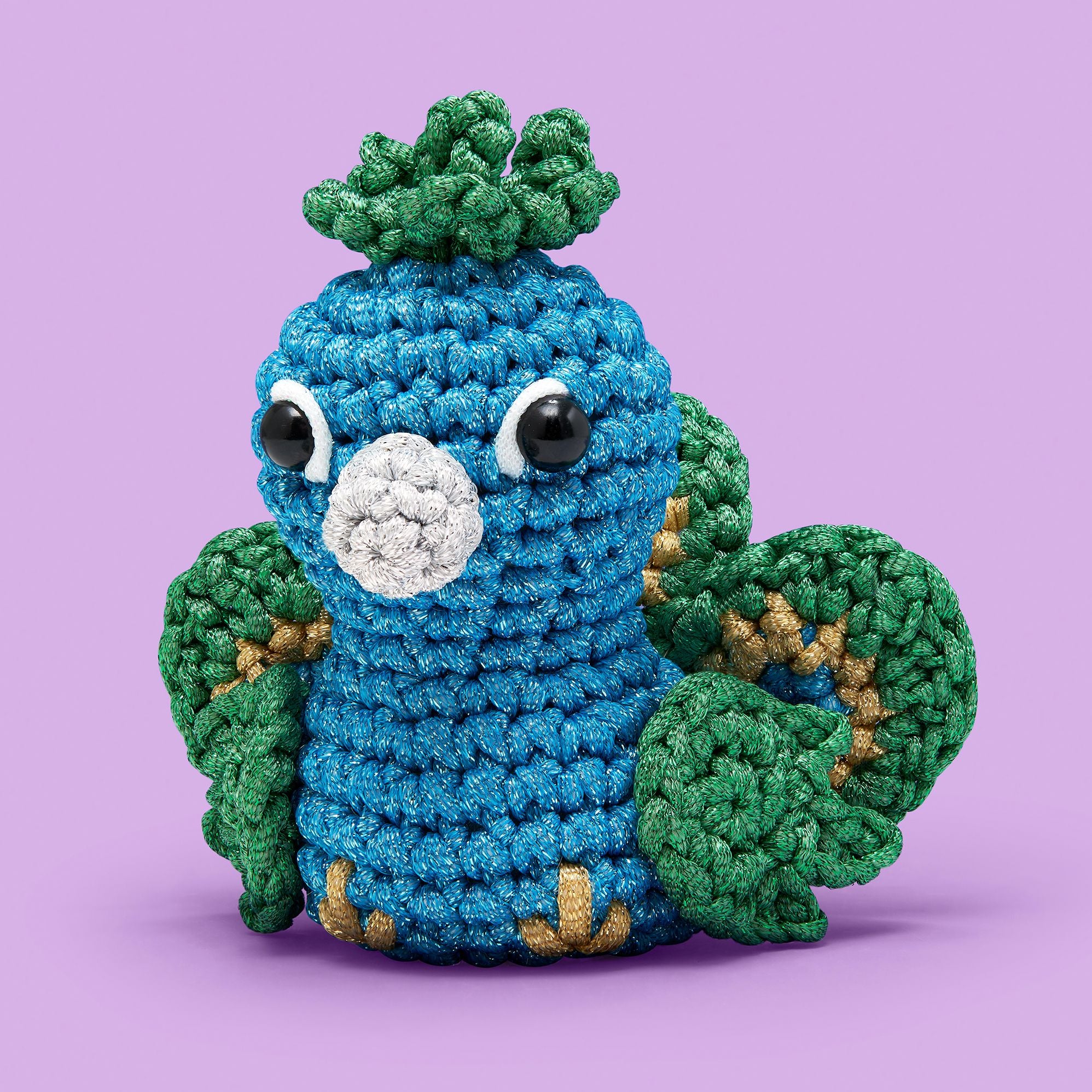 Reginal the Peacock Learn to Crochet Kit