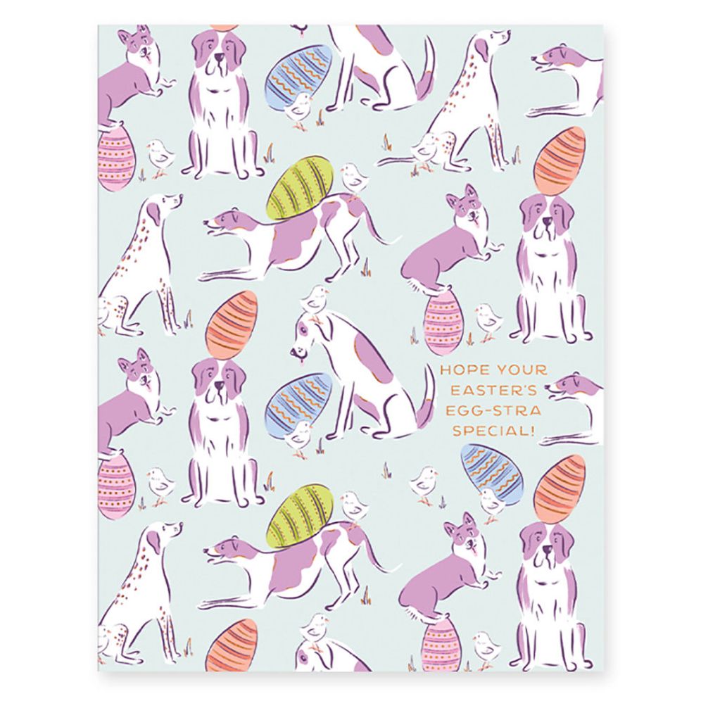 Easter Dogs Greeting Card