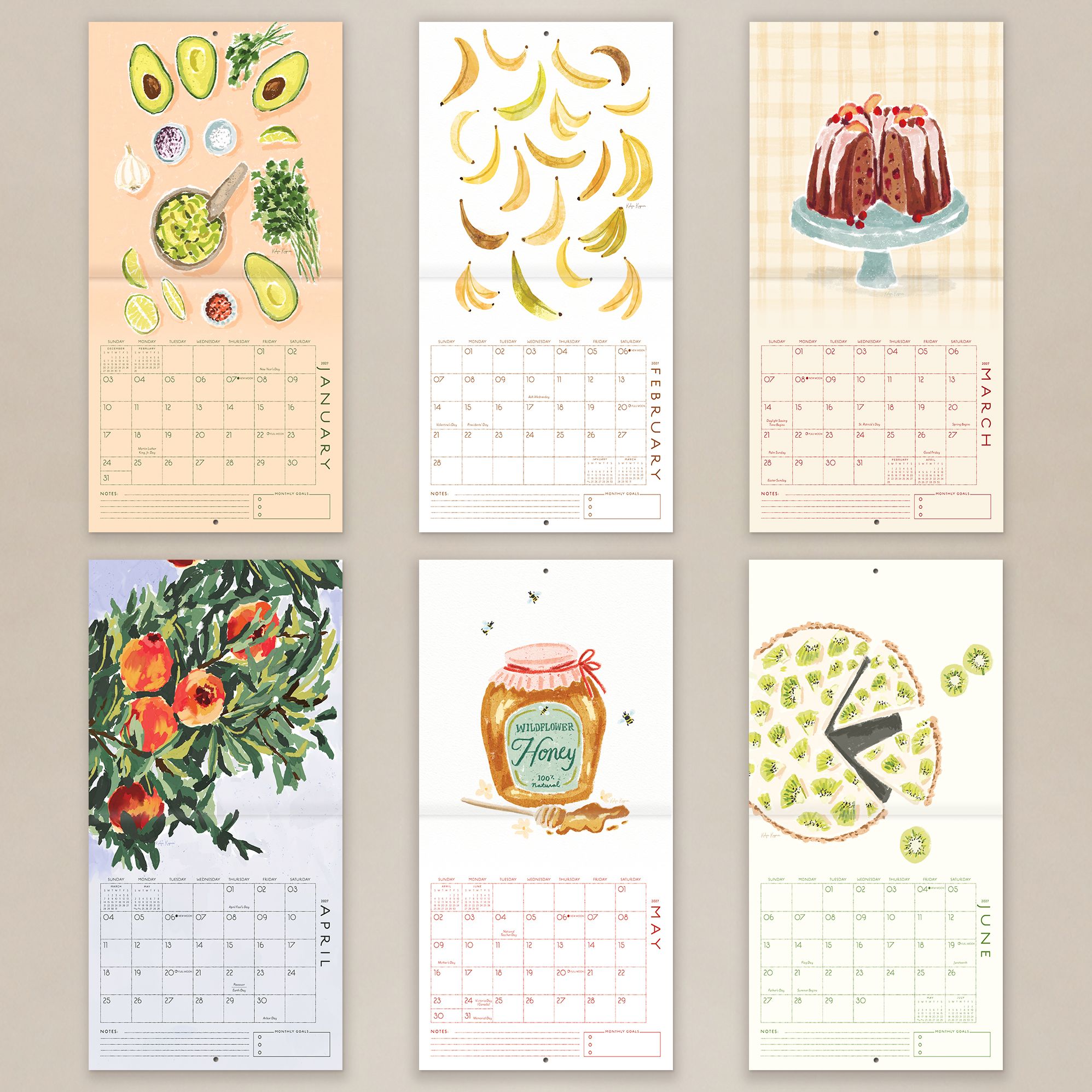 2027 Seedlings From the Market Wall Calendar