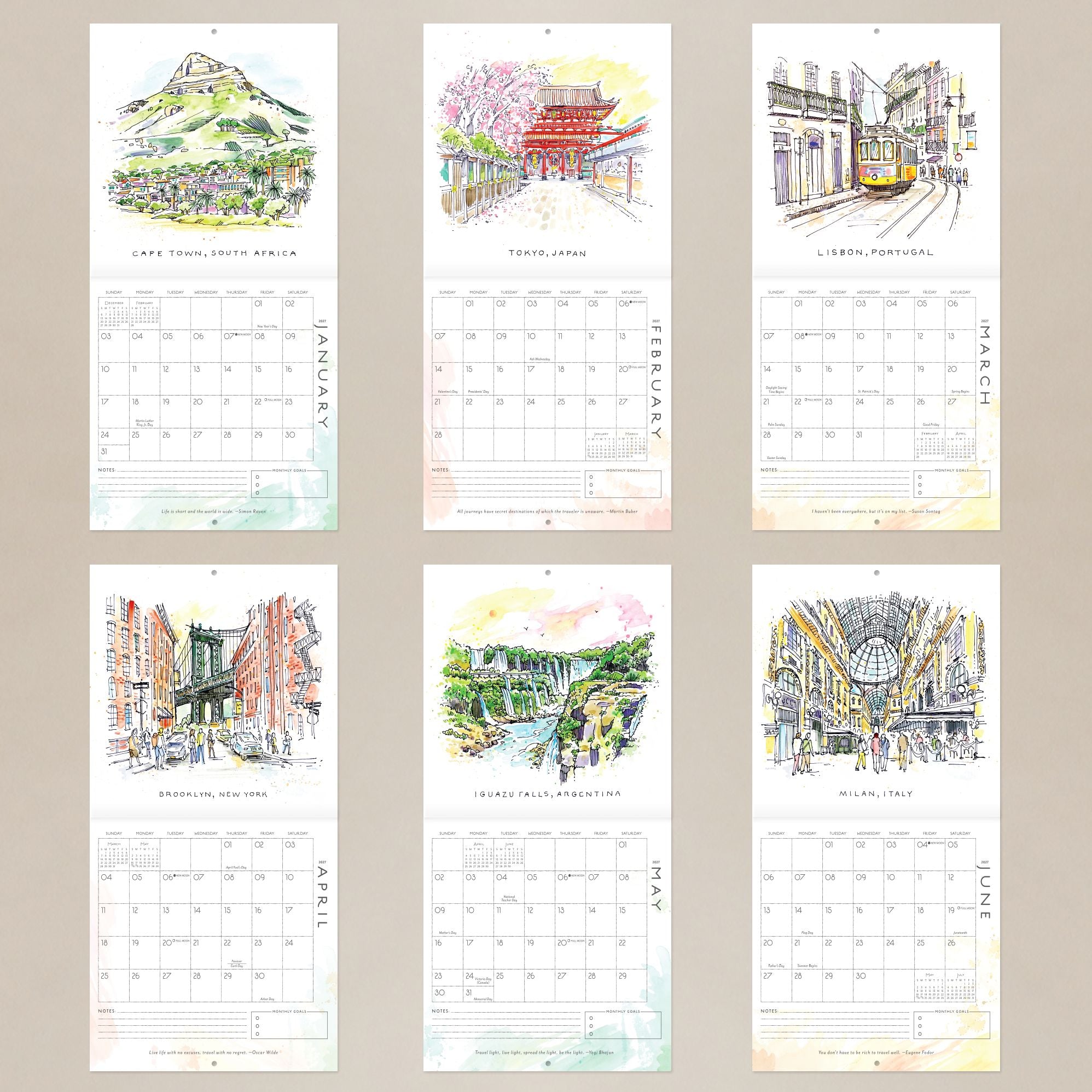 2027 Seedlings Elsewhere Wall Calendar
