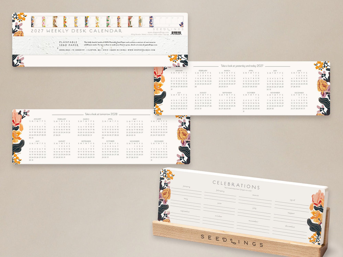 2027 Seedlings Soft Days Ahead Desk Planner