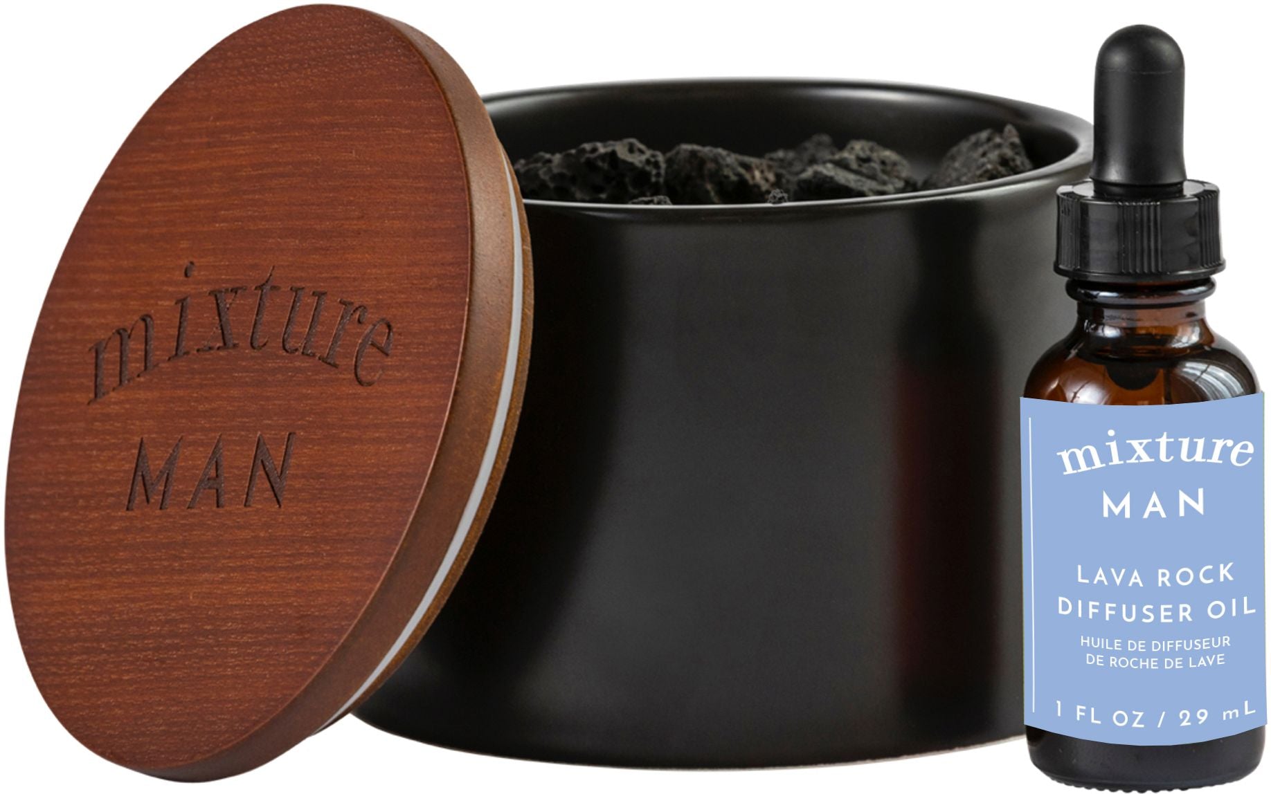 Lava Rock Diffuser Black - No 69 Invincible Scent | Paper Source