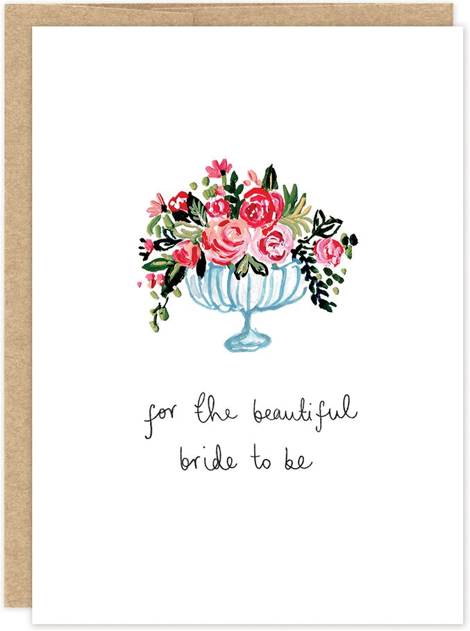 For The Beautiful Bride To Be Wedding Shower Card