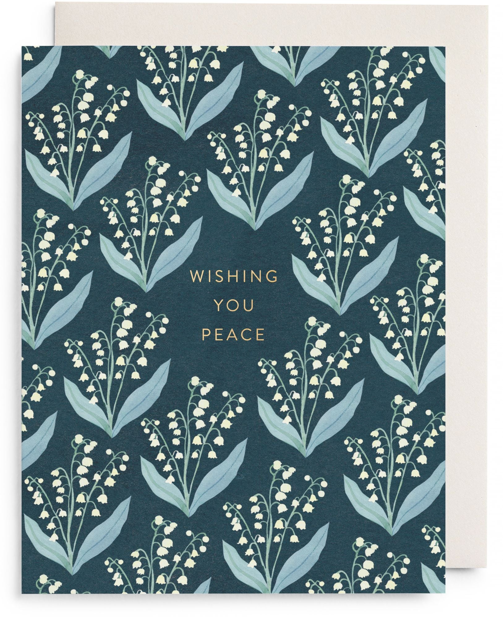 Wishing You Peace Lilly Sympathy Card