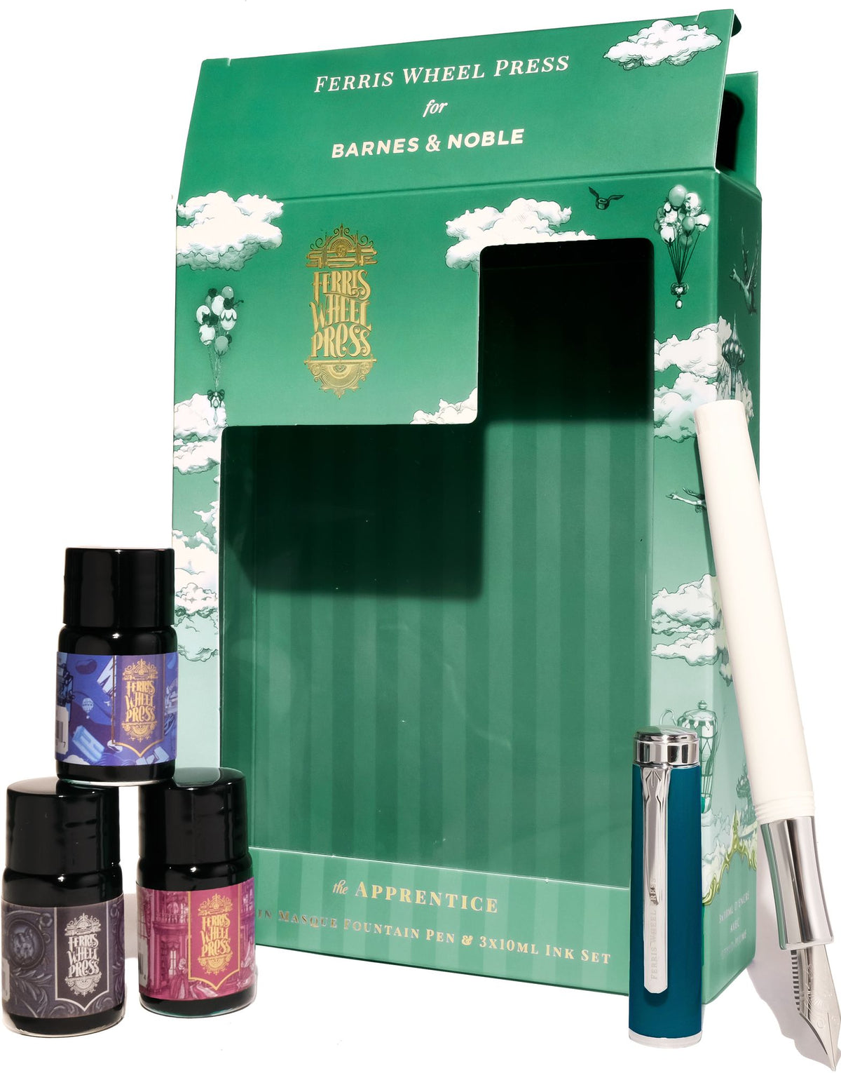 Green Fountain Pen & Ink Charger S/3 (10mL)