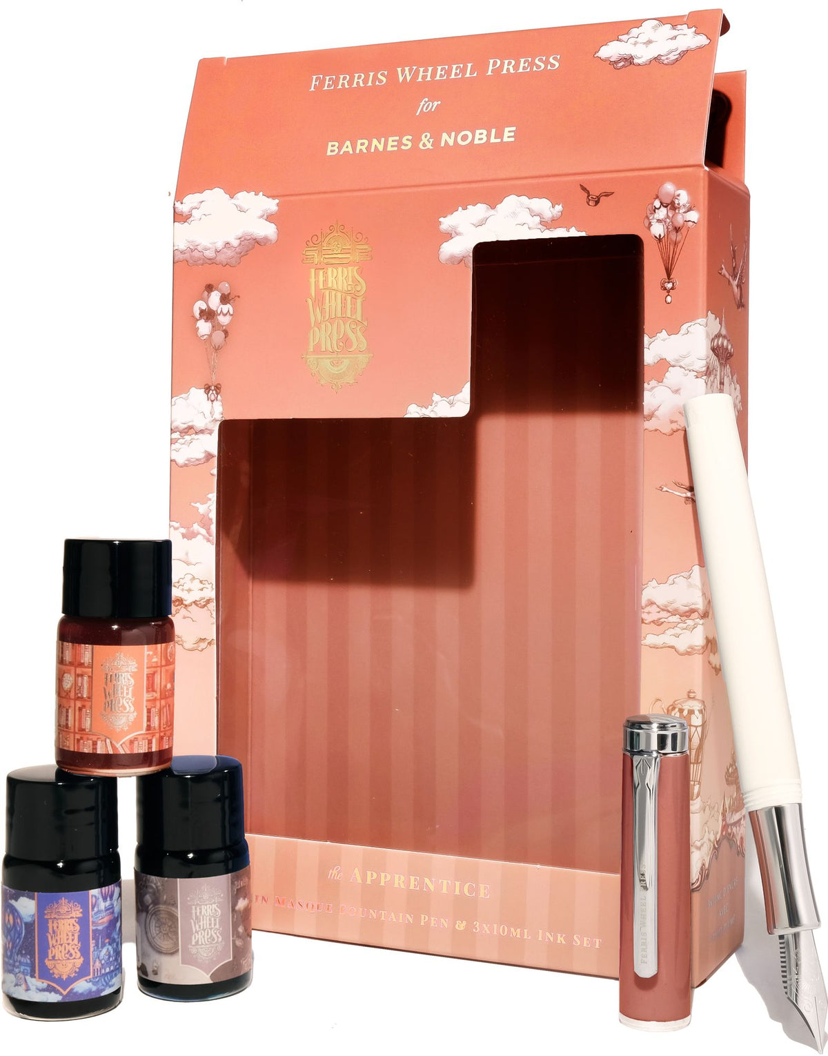Coral Fountain Pen & Ink Charger S/3 (10mL)