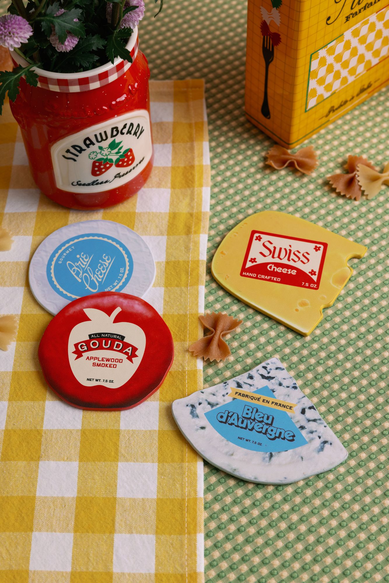 Coaster Set, Cheese