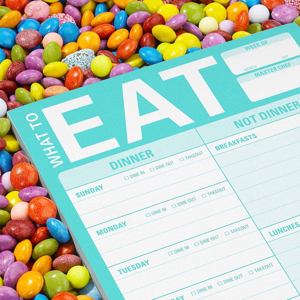 What to Eat Knock Knock Pad with Magnet (Mint Green)