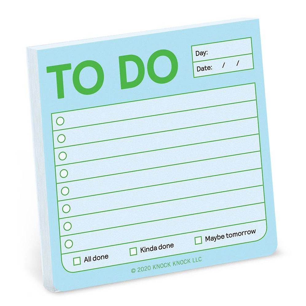 To Do Knock Knock Sticky Notes