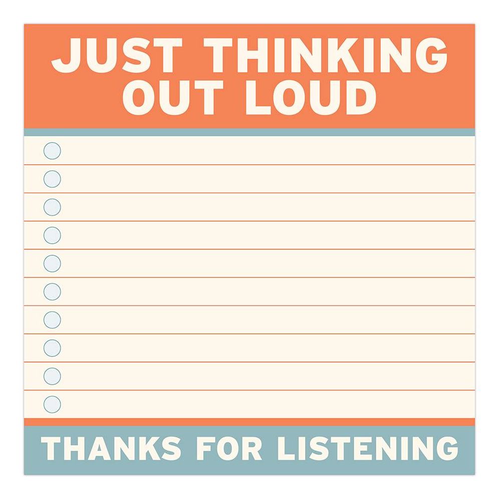 Thinking Out Loud Large Sticky Notes