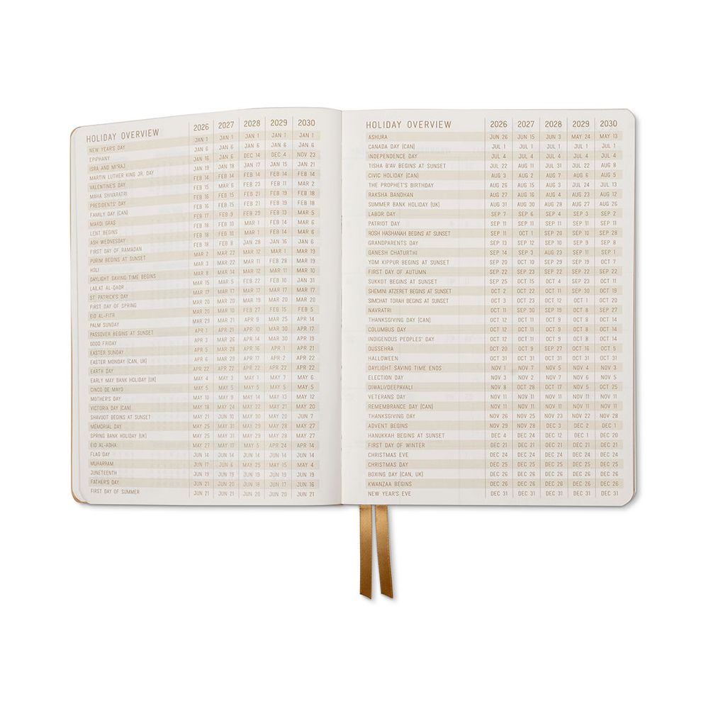 2026-2027 Rose Shadow Stripe Daily Planner