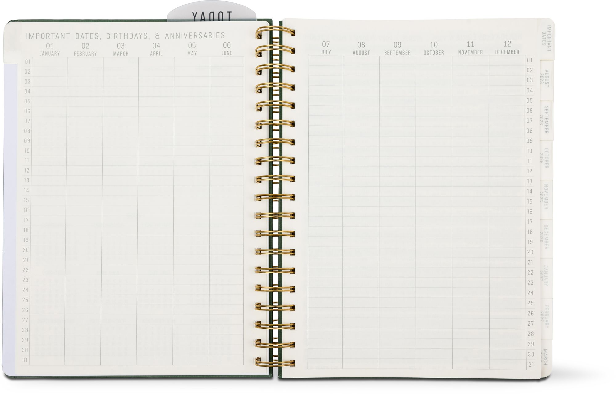 2026-2027 Pine Standard Issue Weekly Desk Planner