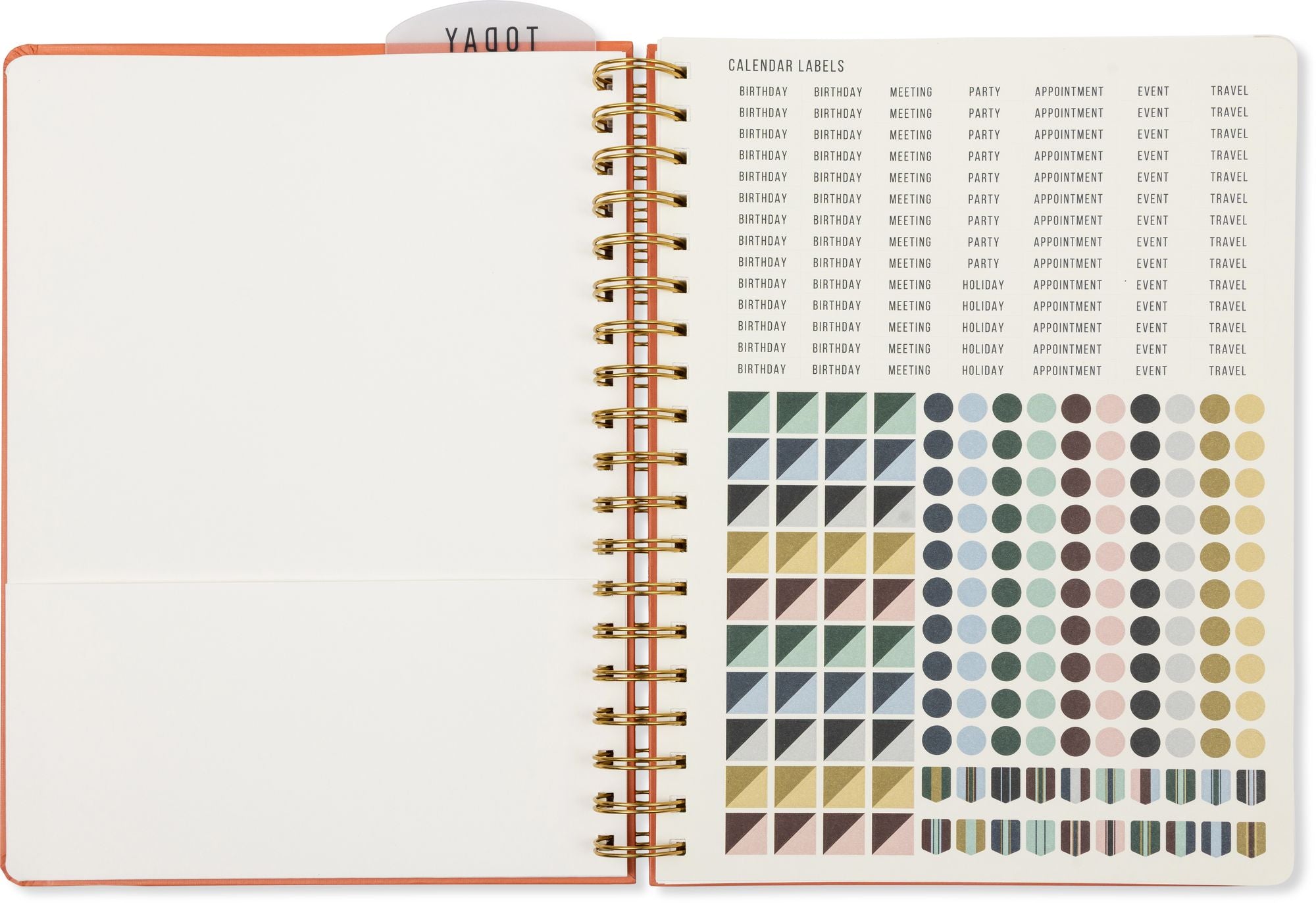 2026-2027 Tangerine Standard Issue Weekly Desk Planner