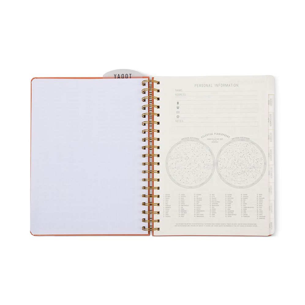 2026-2027 Tangerine Standard Issue Weekly Desk Planner