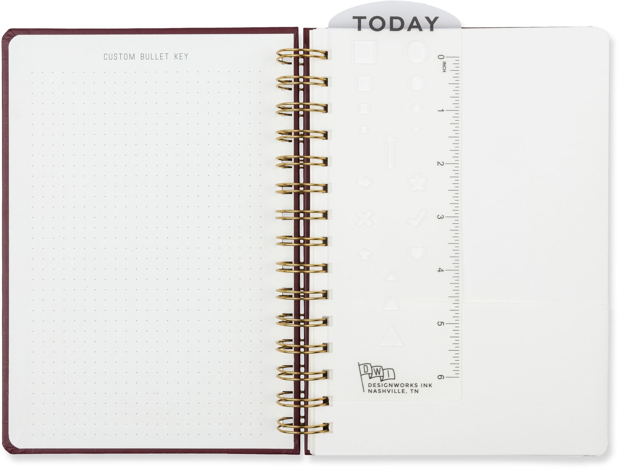 2027 Standard Issue Maroon Weekly Desk Planner