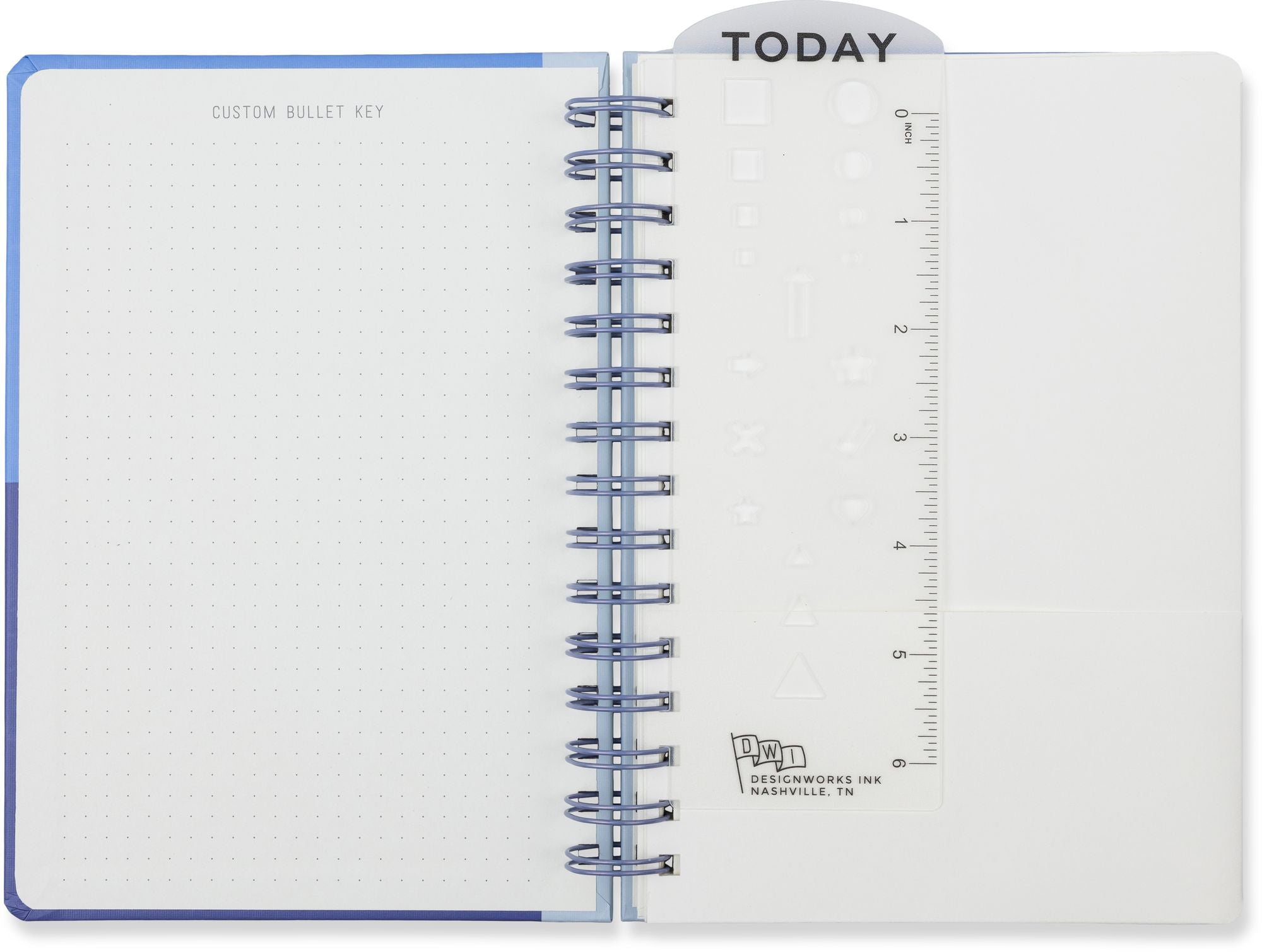 2027 Standard Issue Blue Color Block Weekly Desk Planner