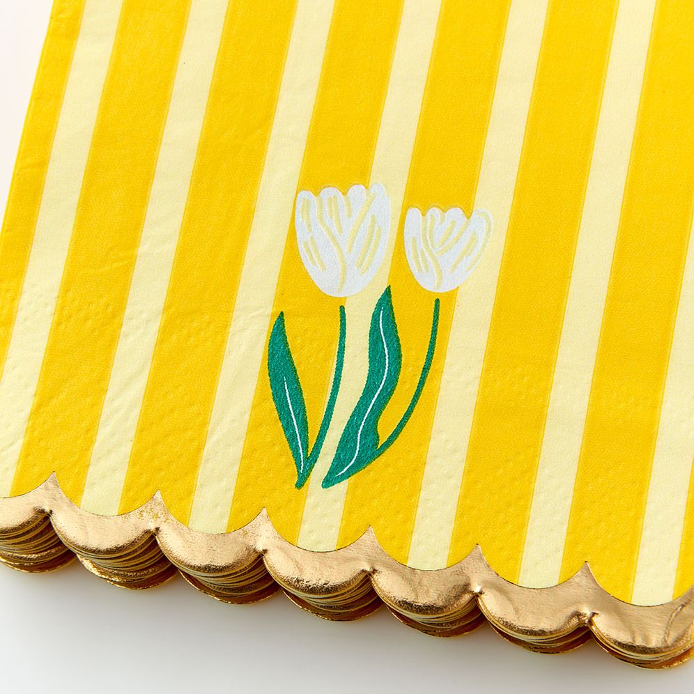 Tulip Stripe Guest Napkin