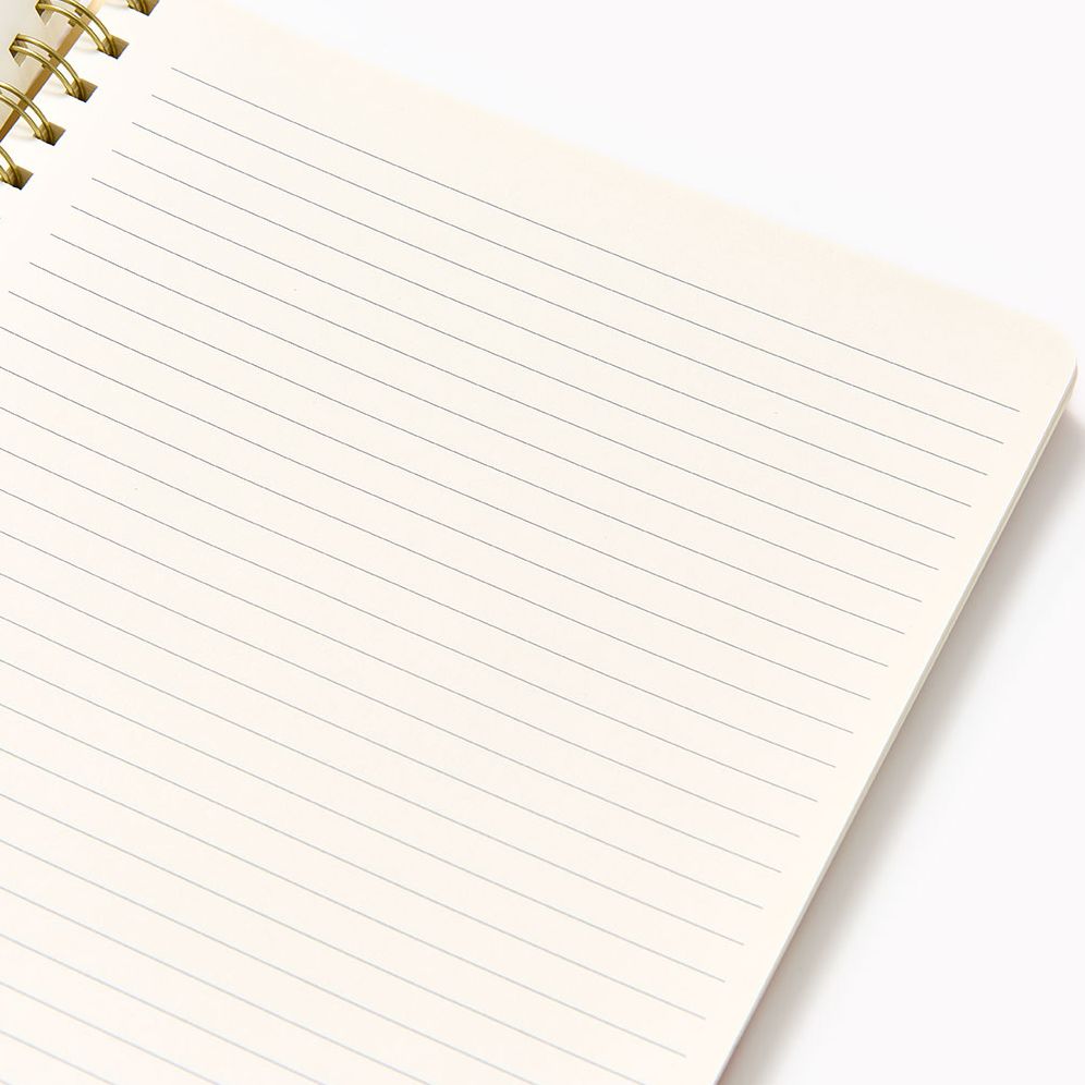 Paper Wasp Floral Checker Baxter Notebook