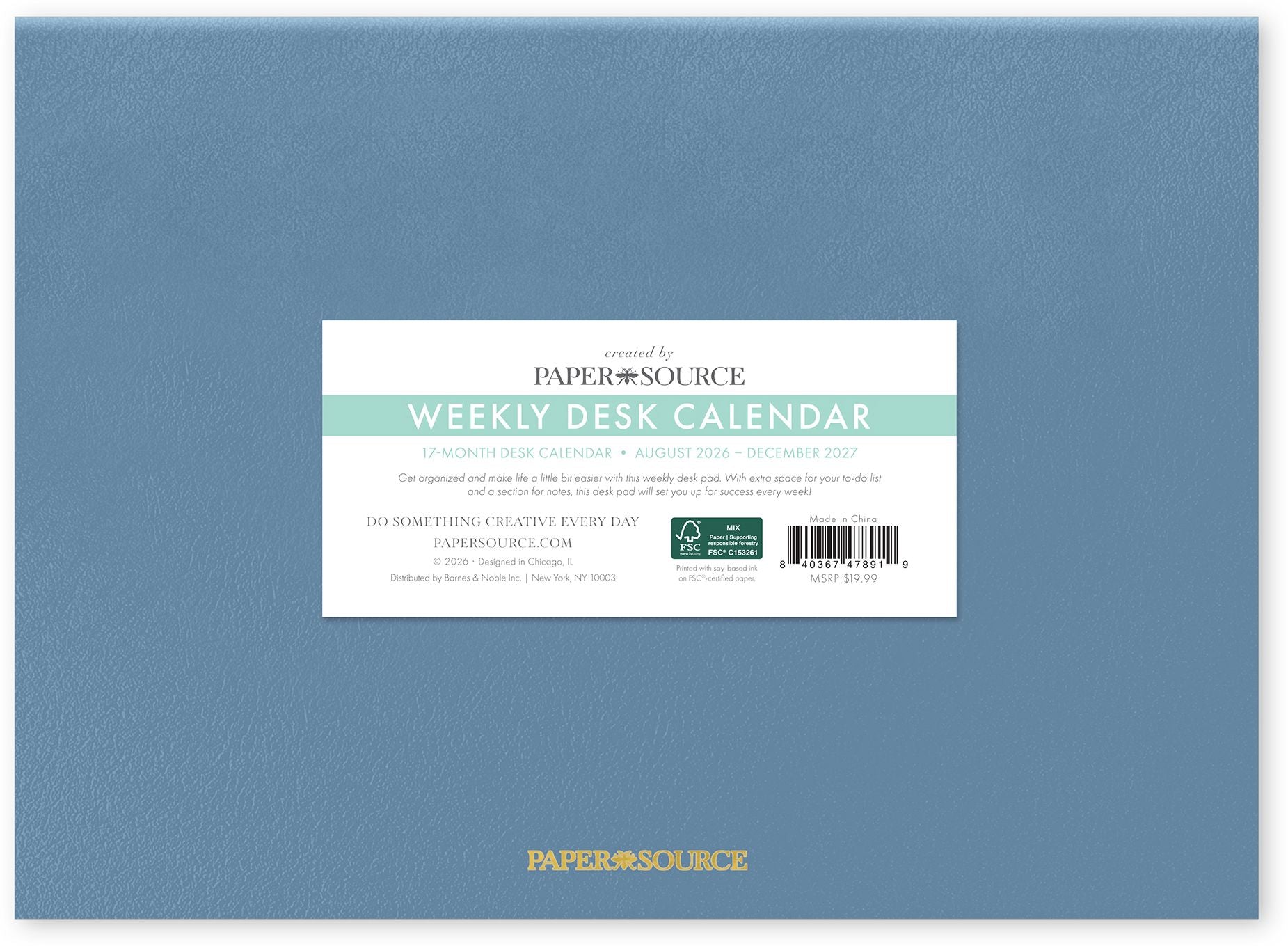 2026-2027 Chicago Ave 17-Month Desk Pad