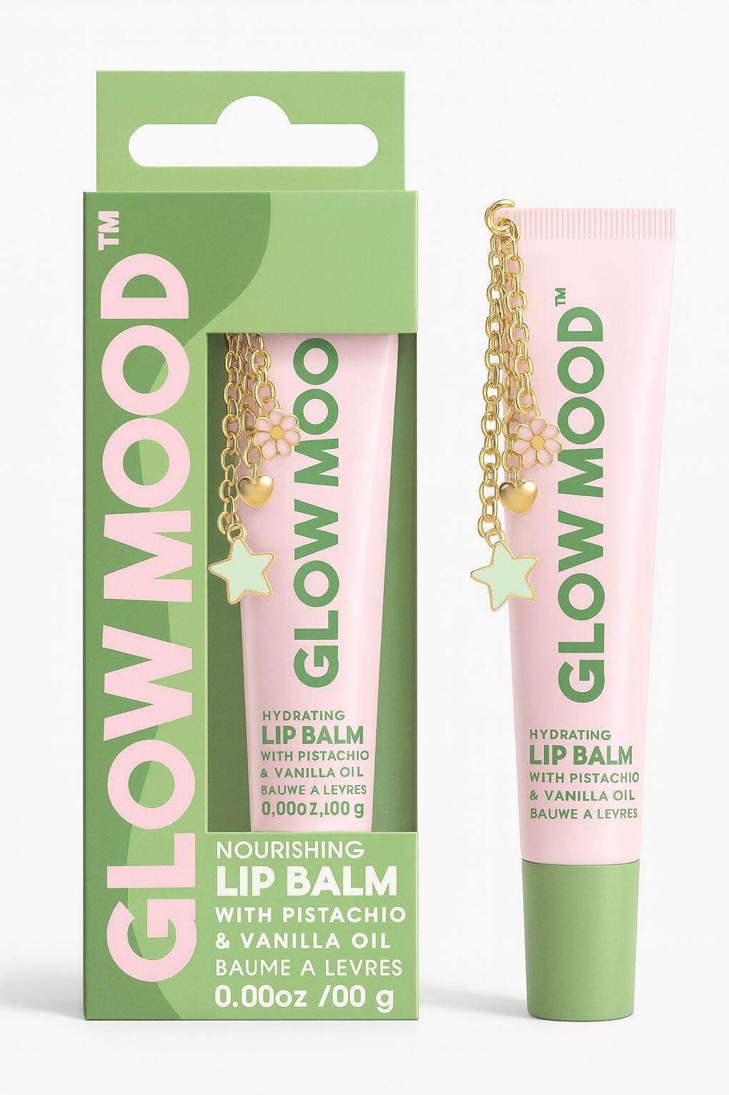 Glow Mood Pistachio and Vanilla Lip Balm