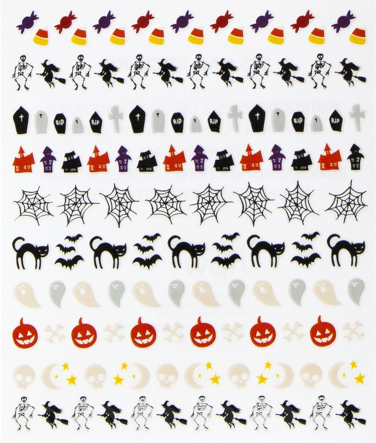 Halloween 26' Bat Nail Stickers