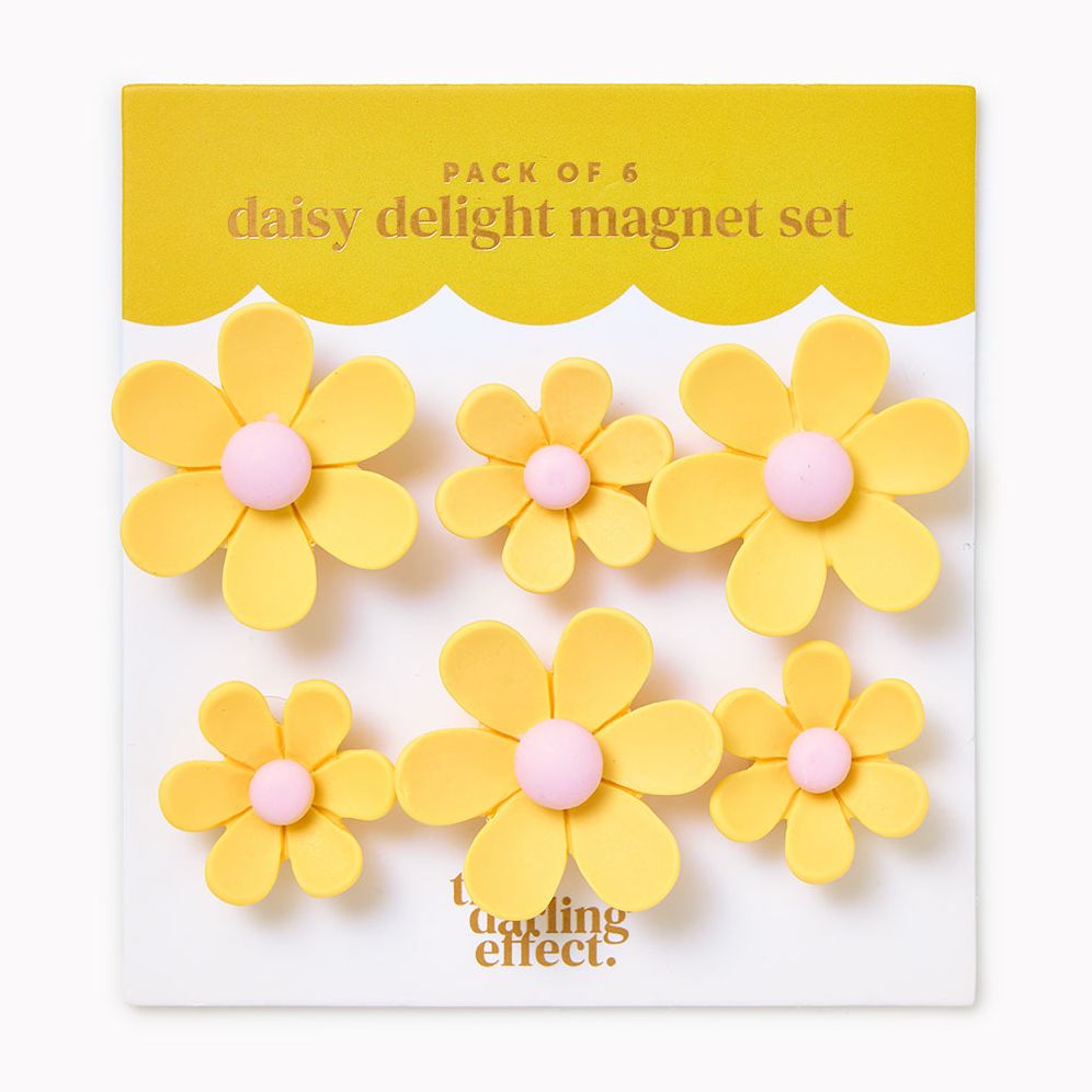 Daisy Delight Yellow Magnet Set
