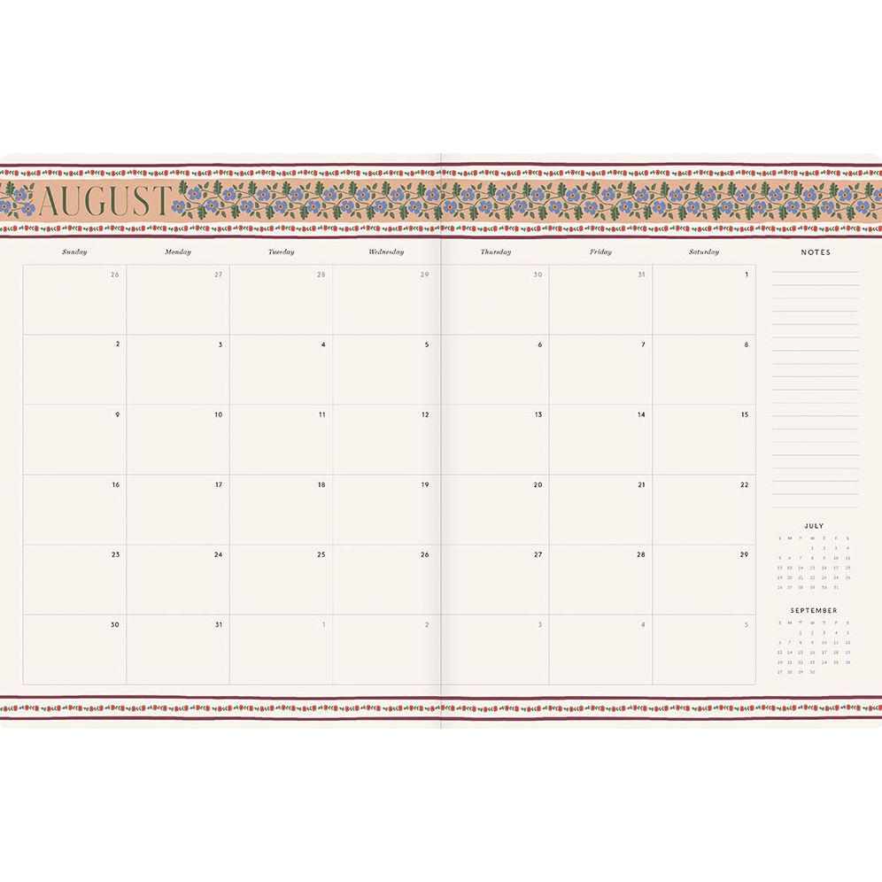 2026-2027 Rifle Frances 12-Month Academic Appointment Notebook