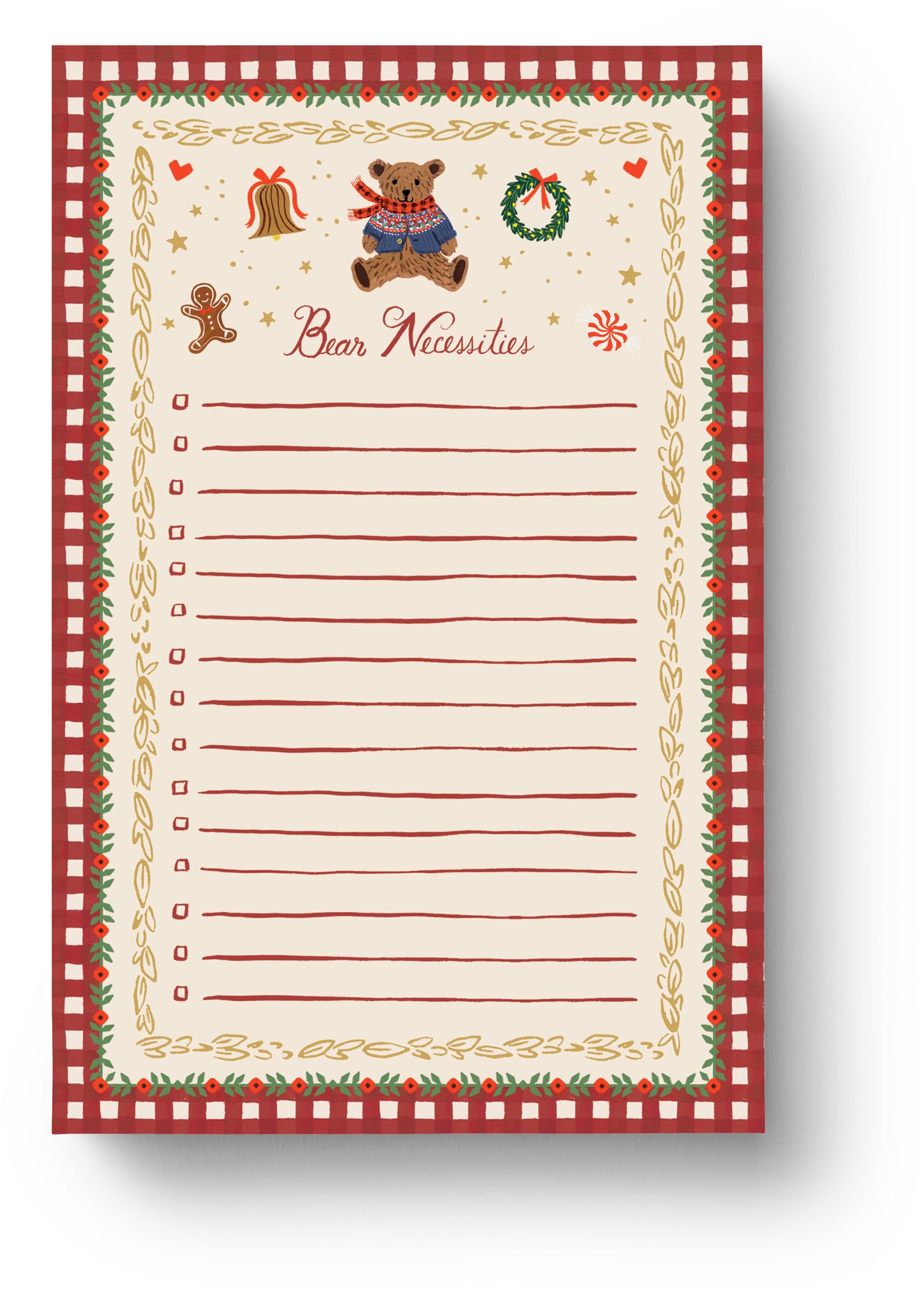 Christmas Bear Notepad