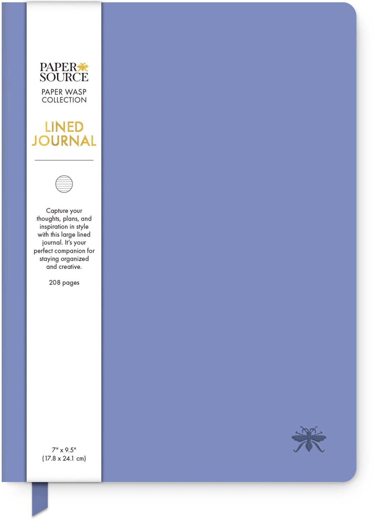 Hydrangea Paper Wasp LG Lined Journal