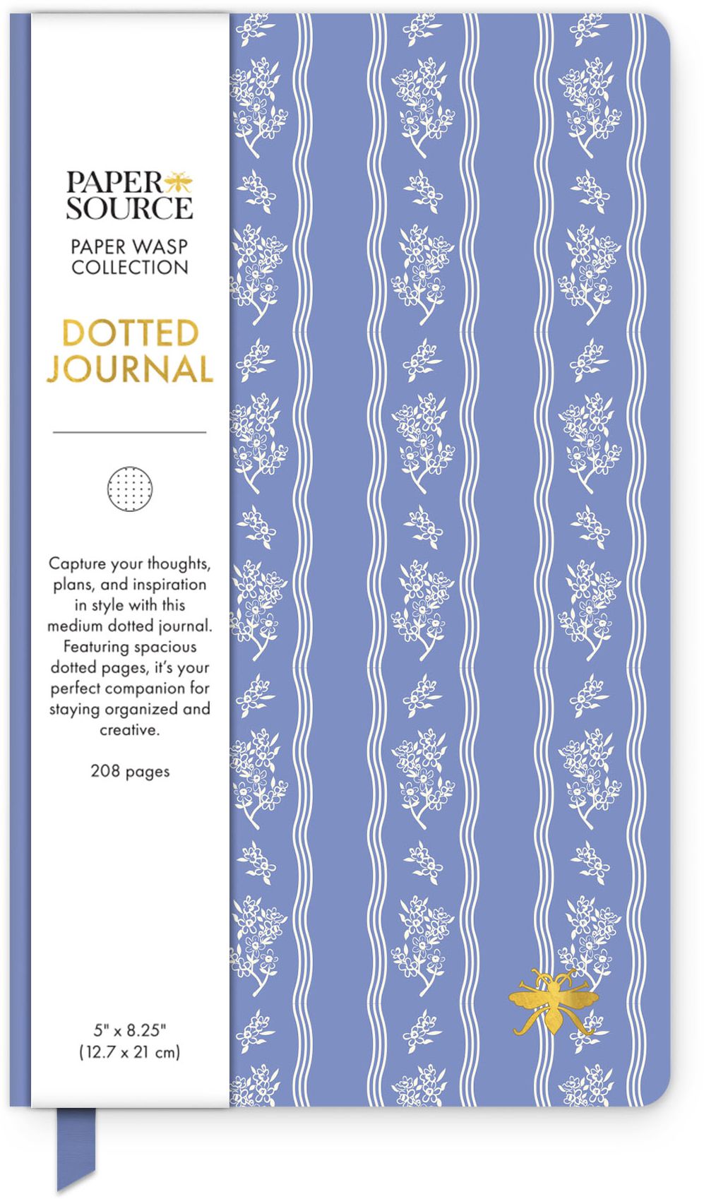 Hydrangea Floral Paper Wasp Med Dot Journal