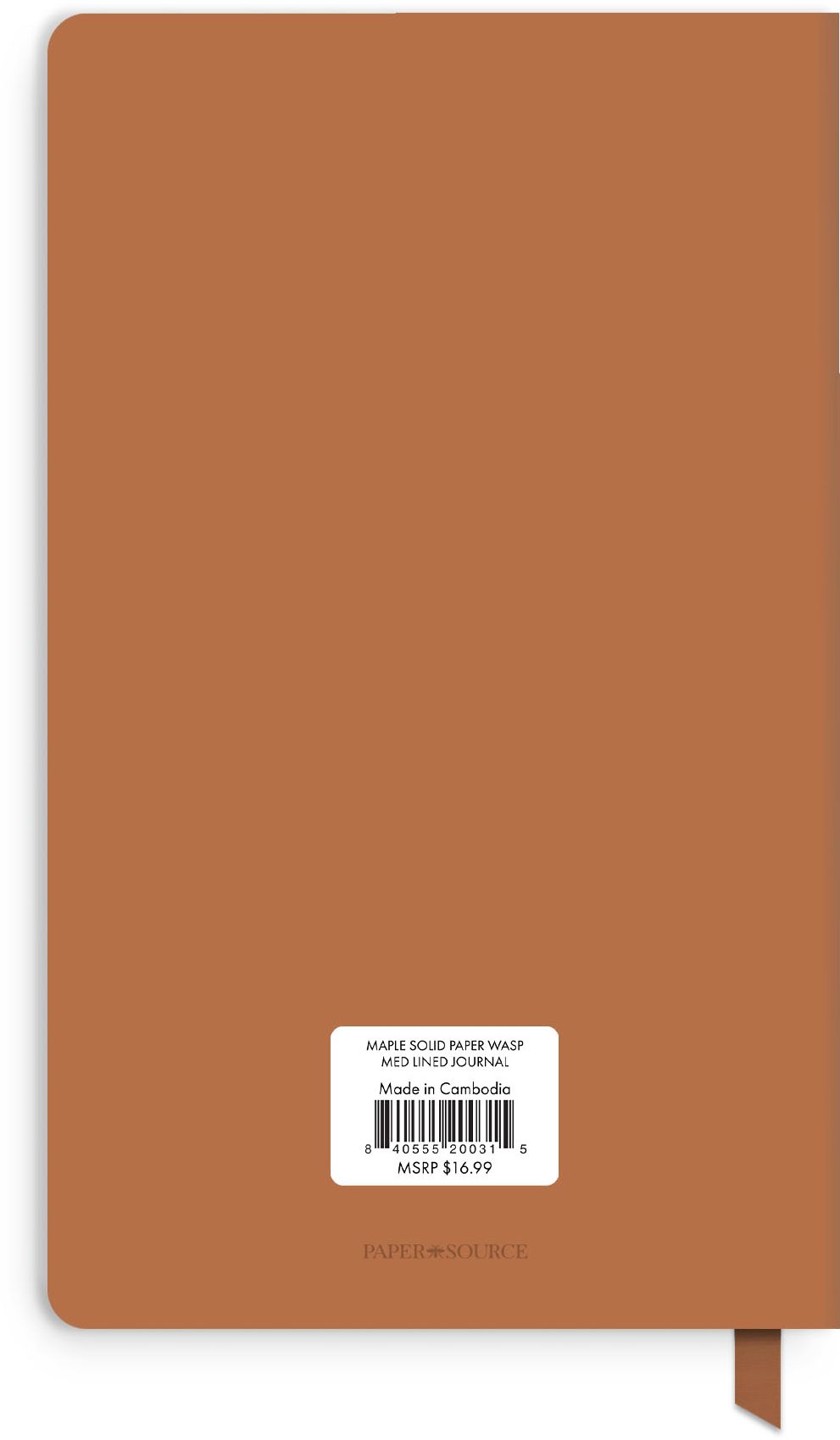 Maple Paper Wasp Med Lined Journal