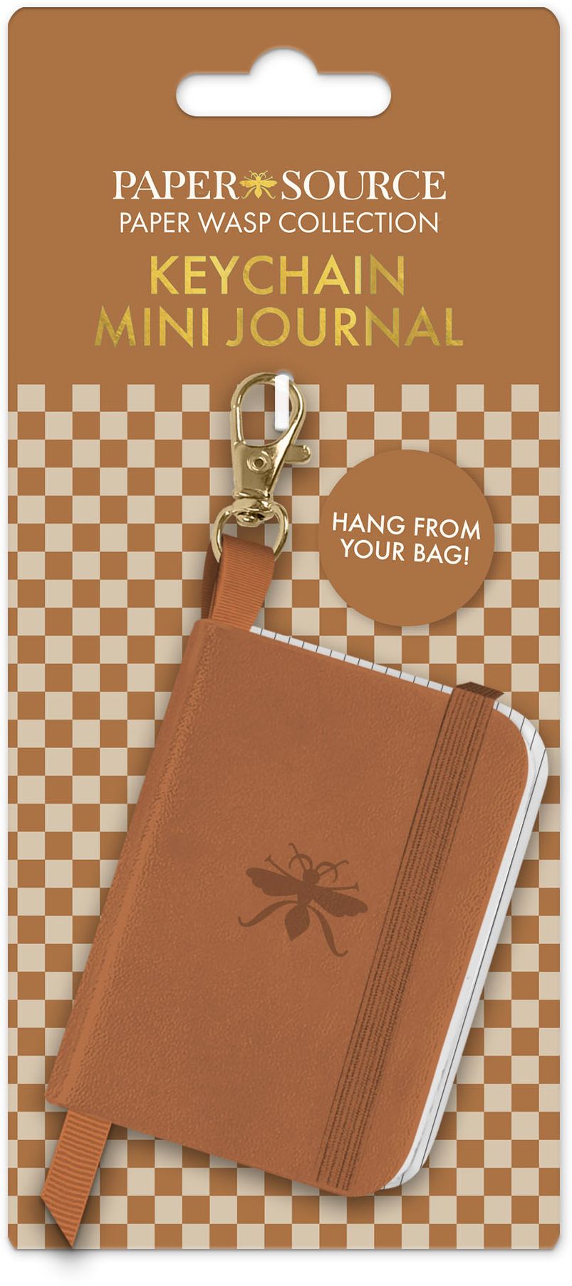 Maple Paper Wasp Keychain Mini Journal