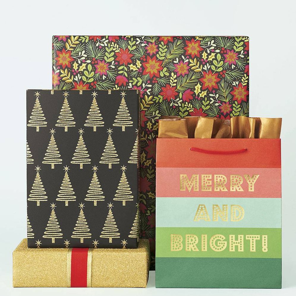 Gold Glitter Wrapping Paper
