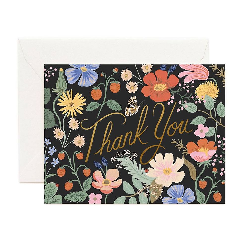 Strawberry Fields Thank You Card | Paper Source