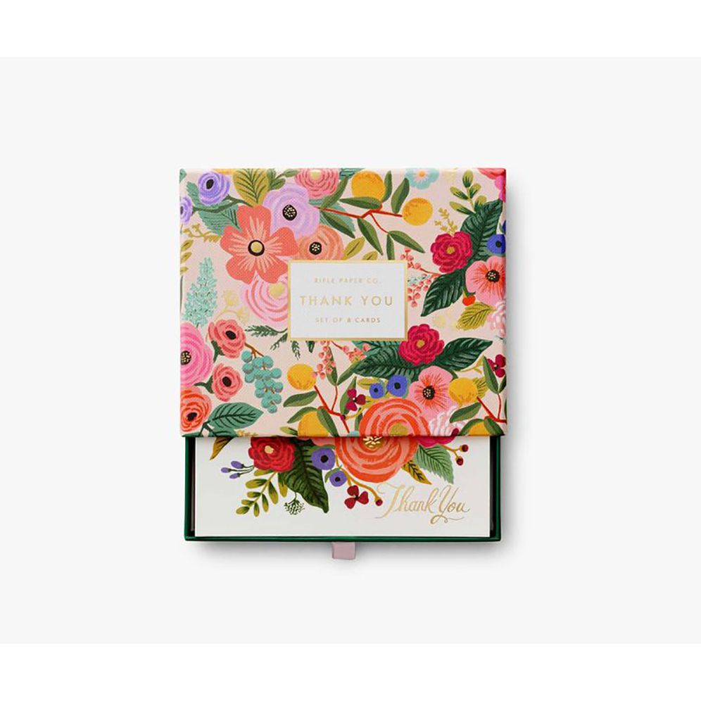 Garden Party Thank You Keepsake Card Box