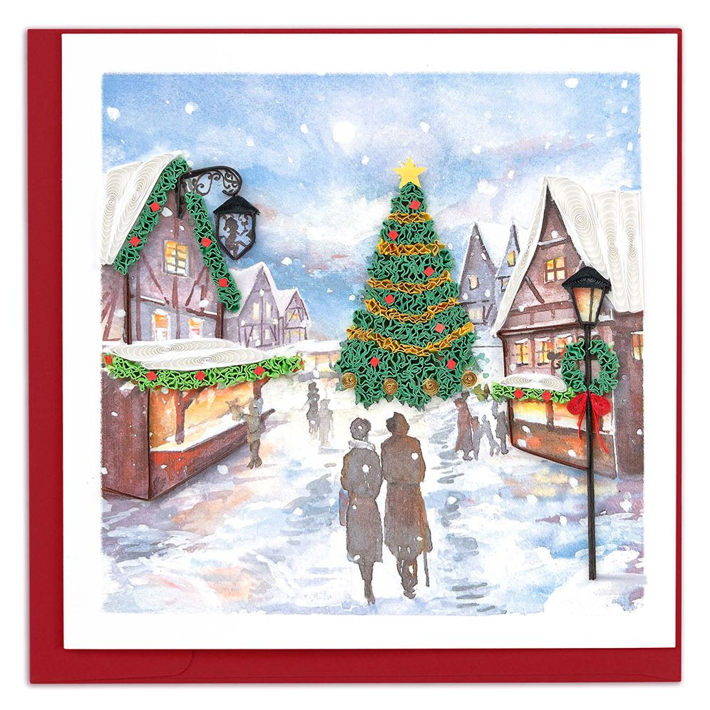 Quilling Holiday Market Christmas Card