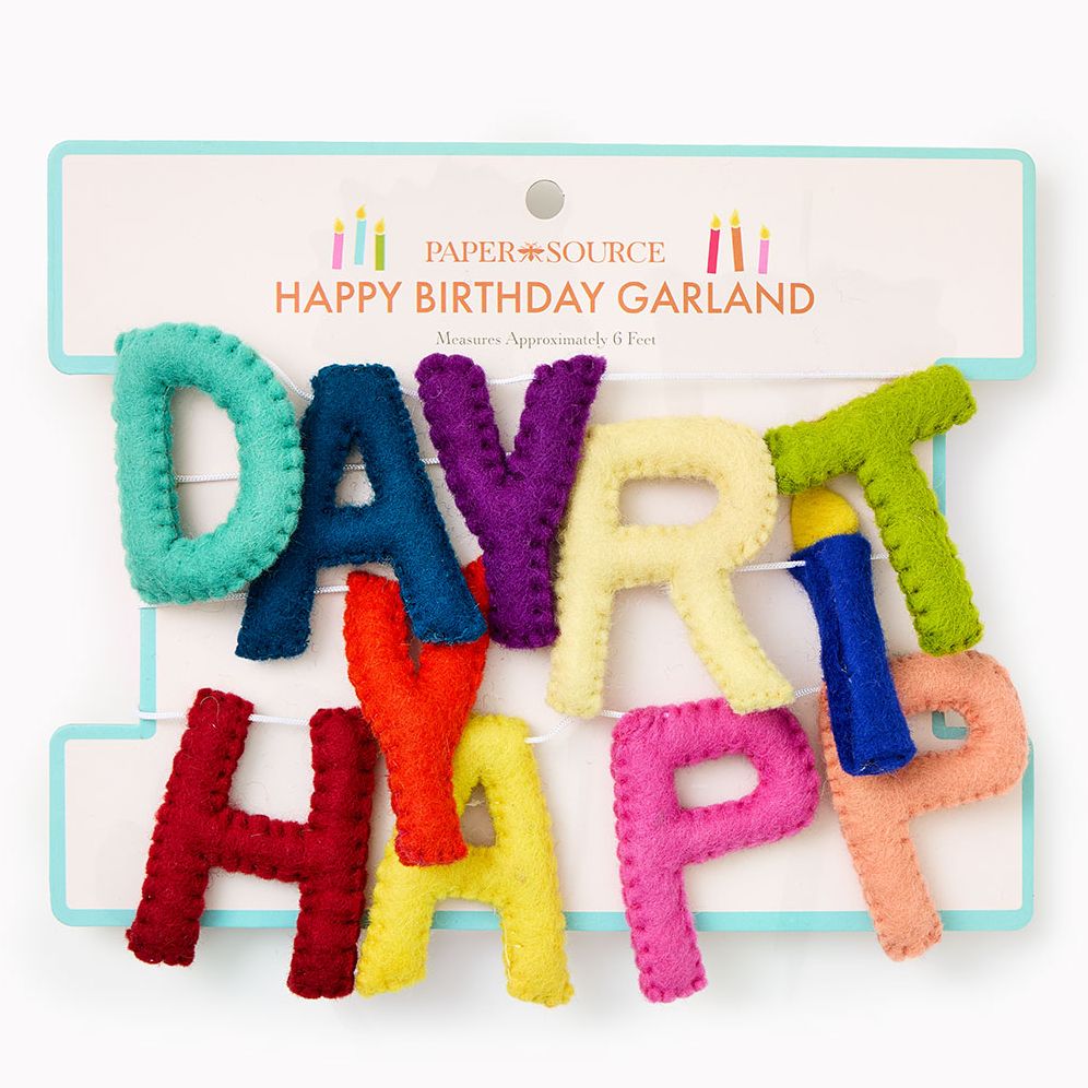 Happy Birthday Felt Garland